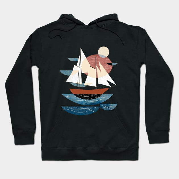 Sailing, Sailing Hoodie by Renea L Thull